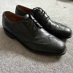 Classic Black Leather Bostonian Men's Dress Shoes